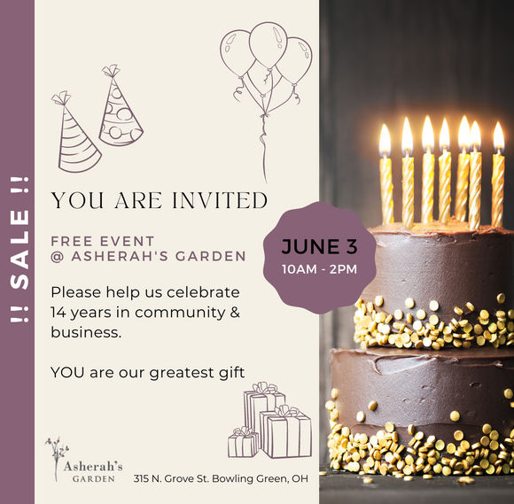 Celebrating 14 years of Asherah's Garden