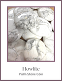 Crystals & Stones - Palm Stone - Howlite