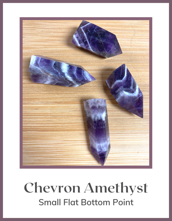 Crystals & Stones - Points - Amethyst, Chevron