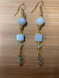 Jewelry - Earrings - Aquamarine, Amazonite, Prehnite, & Roman Glass