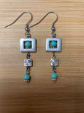 Jewelry - Earrings - Howlite - Squares