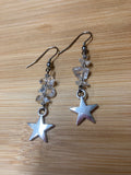 Jewelry - Earrings - Clear Quartz and Star