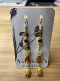 Jewelry - Earrings - Turquoise, Yellow Aventurine, & Carnelian with Buddha Charm