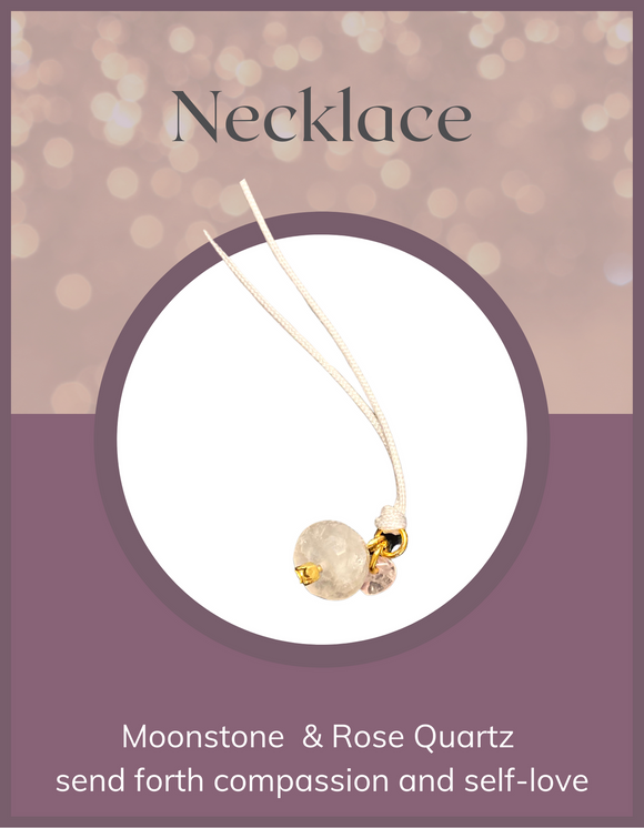Jewelry - Neckalce - Moonstone & Rose Quartz