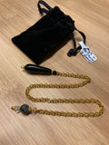 Pendulum - Black Onyx & Tourmalated Quartz