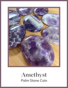 Crystals & Stones - Palm Stone - Amethyst