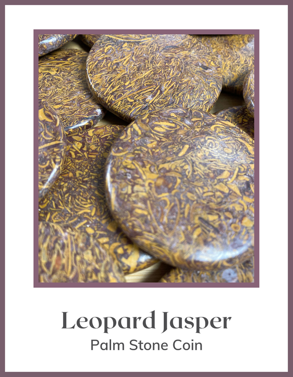 Crystals & Stones - Palm Stone - Jasper (Leopard)