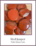 Crystals & Stones - Palm Stone - Jasper (Red)