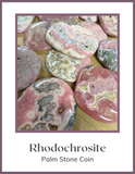 Crystals & Stones - Palm Stone - Rhodochrosite
