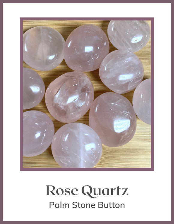 Crystals & Stones - Palm Stone - Quartz, Rose
