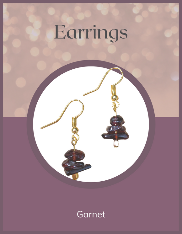 Jewelry - Earrings - Garnet