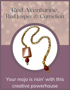 Pendulum - Red Aventurine, Red Jasper & Carnelian